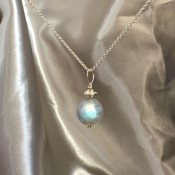 【Self Love系列】拉長石14K包金水晶項鍊 靈性直覺 改善睡眠