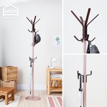 【Amos】日式曲木典雅衣帽架