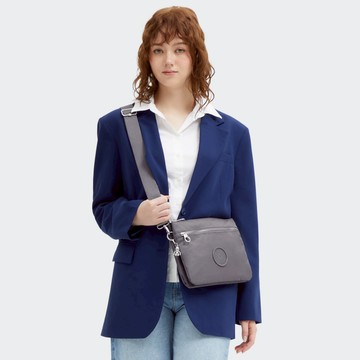 『千層包』魅灰色單肩斜背包-RIRI L ZIP