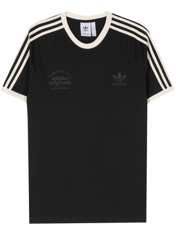 adidas - embossed-logo cotton T-shirt - men - Cotton - L - Black