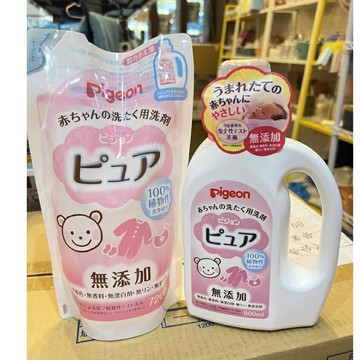 日本原裝｜貝親 Pigeon 溫和嬰兒洗衣精  瓶裝800ml / 補充包720ml 寶寶洗衣精 天然洗衣精｜丹丹悅生活