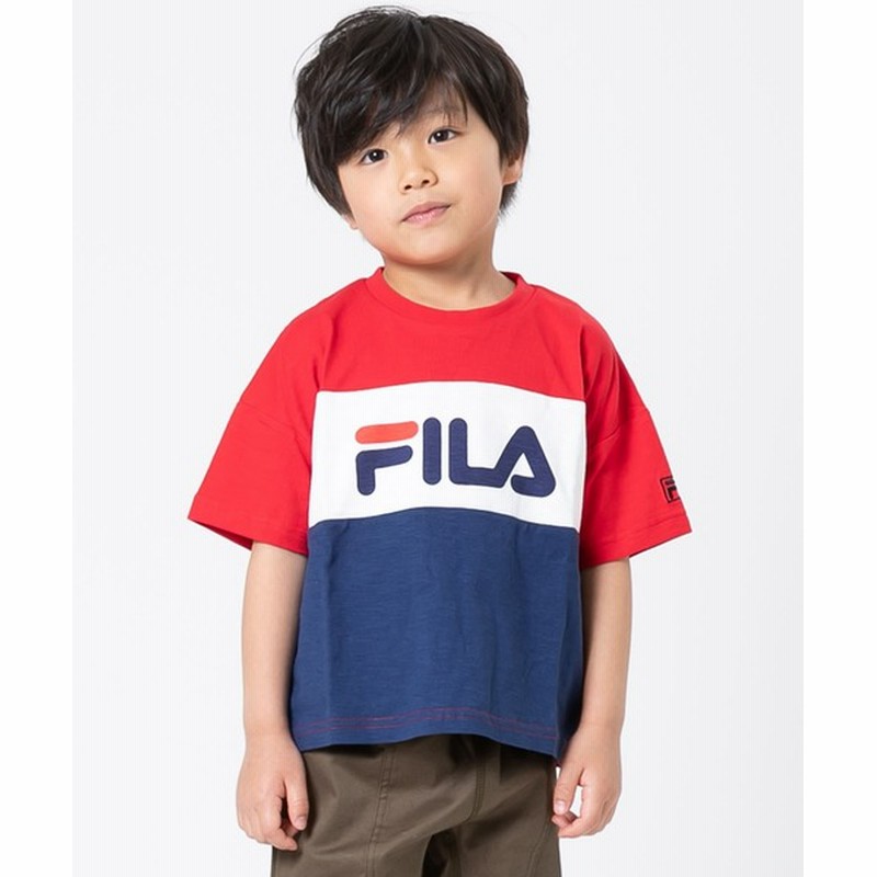 Jam Link Fila フィラ バイカラー半袖ｔシャツ Kids トップス Tシャツ カットソー 通販 Lineポイント最大0 5 Get Lineショッピング