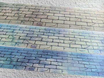 庭院地磚 OKMT新七天流麻咕卡貼紙PET手帳膠帶