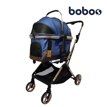 X9L超跑寵箱分離式寵物推車-海軍藍