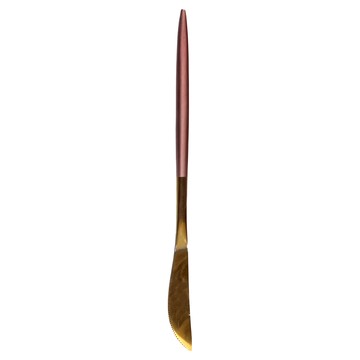 P&P 304不銹鋼餐具主餐刀 22.5 x 1.5cm  粉金色  1支