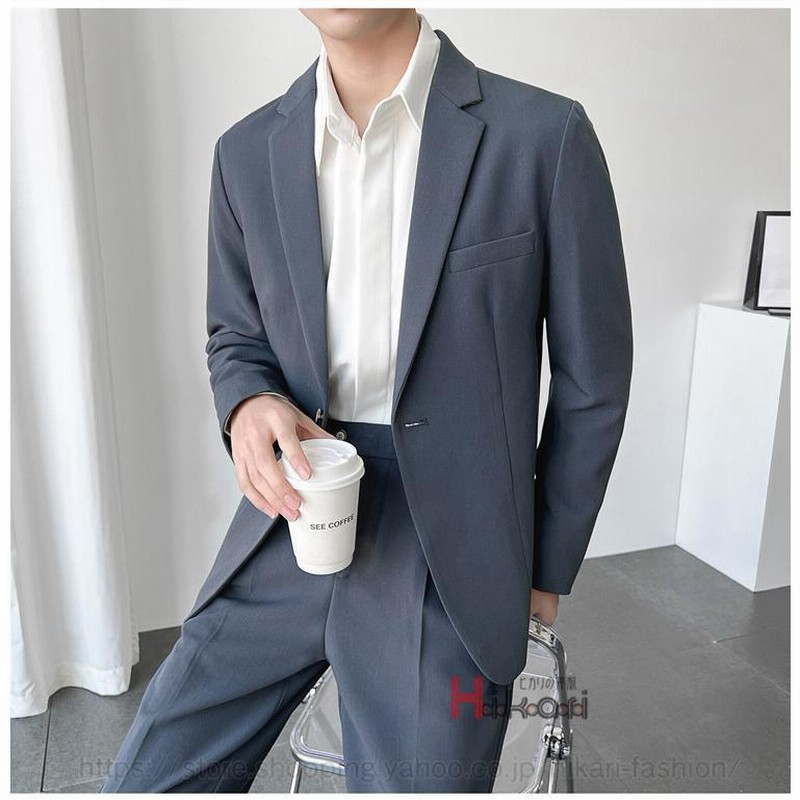 カジュアルスーツ メンズ 秋服 スーツ テーラードジャケット 