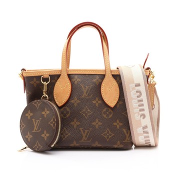 LOUIS VUITTON LV 路易威登 棕色 原花帆布 Neverfull BB 兩用包 M46705 【二手名牌BRAND OFF】