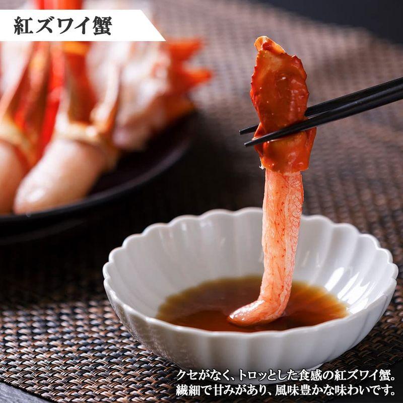 紅ズワイガニ 1kg ＆ うに200g（100g×2個） 紅ずわいがに かにしゃぶ むき身 生食可 ウニ 北国からの贈り物