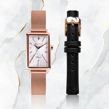 Relax Time 璀璨雋永系列 大理石紋米蘭帶手錶 加贈真皮錶帶 RT-99-1 1111買買節 送禮推薦