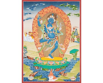 神聖的多傑帕莫唐卡畫  提升您的靈性裝飾