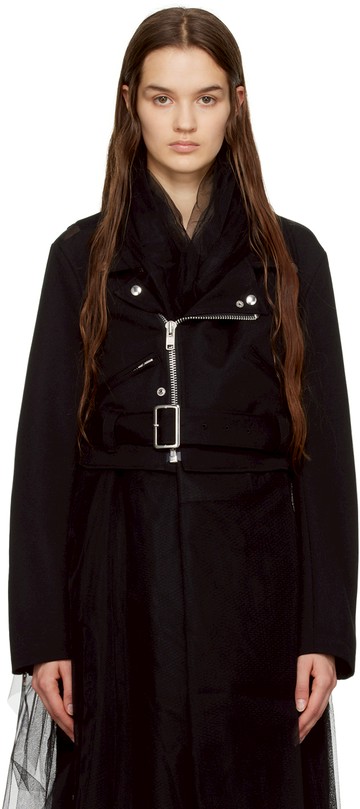 Black Comme des Garçons 黑色束带夹克