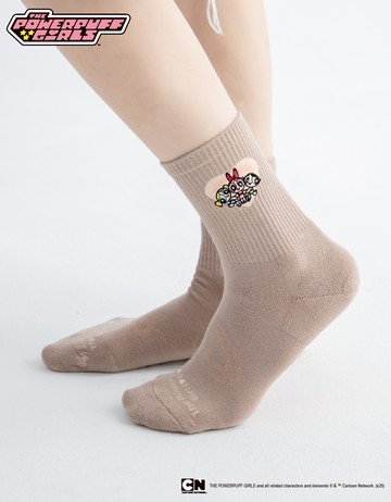 【飛天小女警】招牌動作襪- 棕