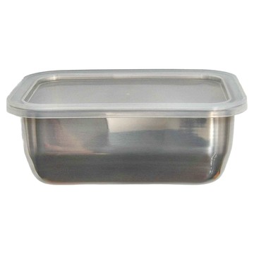 YOSHIKAWA 吉川 長方型保鮮盒 810ml 18-8不鏽鋼  YJ2344  1個