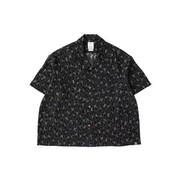 溫酒 visvim 24ss caban中村日系情侶休閑夏威夷豹紋短袖開衫襯衫