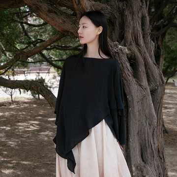 復古飄逸薄款罩衫