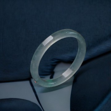 放光冰藍水翡翠戒指戒圈 | 國際13圍 | 天然A貨翡翠 | 送禮