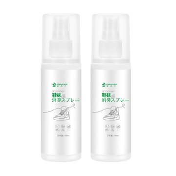 AHOYE 99.9%長效抑菌鞋用除臭噴霧 (100mL-2瓶入)