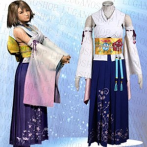 通販 送料無料  ファイナルファンタジーX FF10 ユウナ 戦闘服 15点超豪華セット 衣装一式