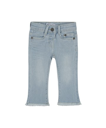 素面藍色牛仔長褲80cm