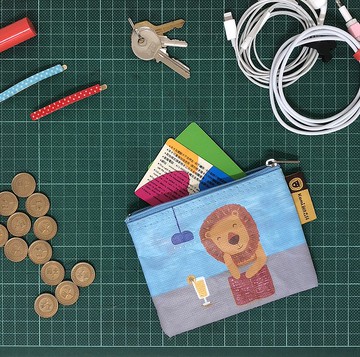 零錢袋-萬用收納袋(小)-夏天的獅子