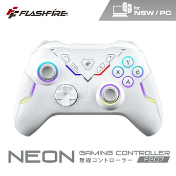 FlashFire NEON 遊隼無線高效能手把 PC Switch iOS Android 附無線接收器