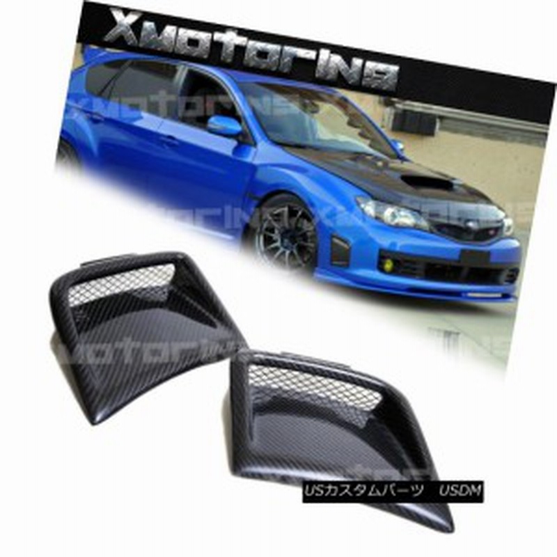 08 12スバルwrx Sti Grbハッチバック5drカーボンファイバーフロントバンパサイドベント 通販 Lineポイント最大1 0 Get Lineショッピング