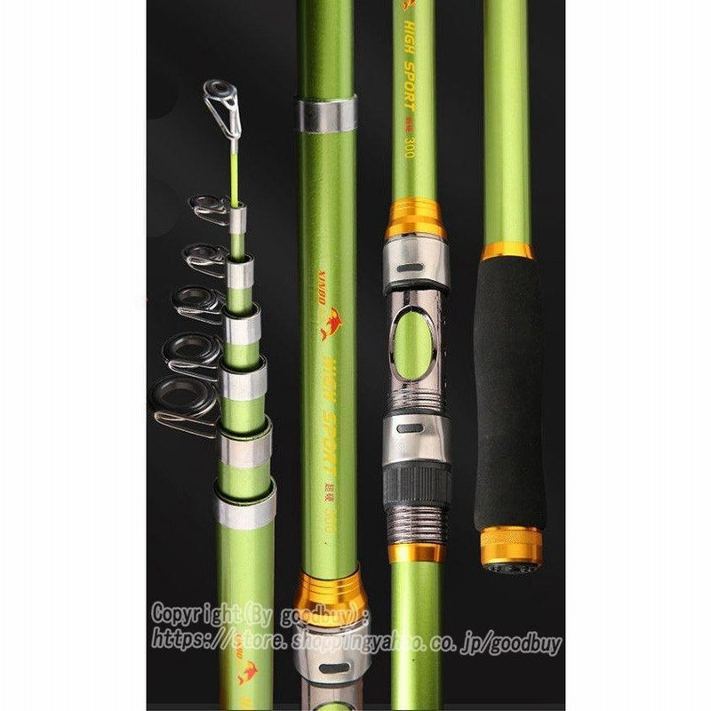 値下げ】釣り竿 遠投 投げ竿 炭素伸縮釣竿 ルアーロッド 軽量