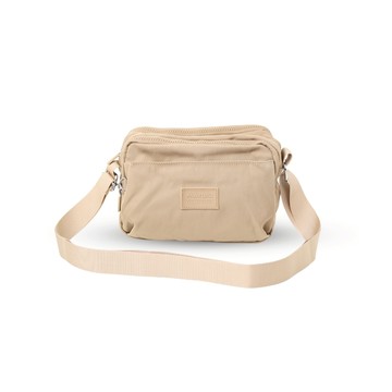 【MQ】FRIEDA 多層拉鍊斜背包 小款 斜紋尼龍 防潑水 耐髒耐磨 五主層收納 通勤 出遊 隨身 三色可選