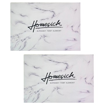 Homesick 矽藻土吸水軟地墊  白色大理石  60 x 40cm  2片