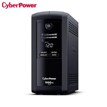 【享最高折300】CyberPower碩天 CP1000AVRLCDA 1000VA UPS在線互動式不斷電系統 突波保護 過載保護 颱風停電 防雷擊