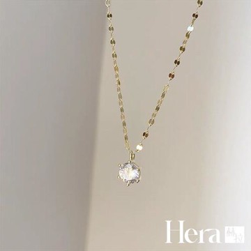 【Hera 赫拉】閃耀靈動大鋯石吊墜氣質頸鍊 ANB5