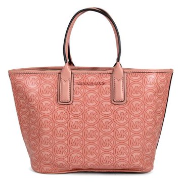 MICHAEL KORS Jodie 防刮滿版MK友善地球輕量小托特包(冰沙粉橘色)