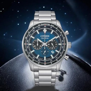 CITIZEN 星辰錶 光動能錶 計時腕錶 男錶 手錶 指針錶-CA4500-91L