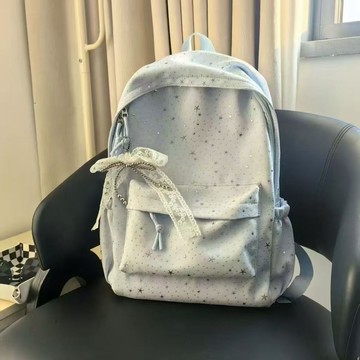 特價💡新款日係ins滿天星雙肩包女 校園初高中學生書包女大容量旅行背包背包  後背包 雙肩包 書包 輕量化背包 ZNPX