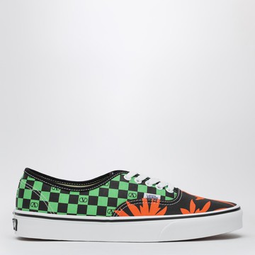 Sneaker Low-Top with VLogo Checkerboard print and Tropical Leaves