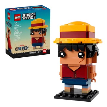 【LEGO 樂高】磚星球〡 40799 大頭系列 蒙其 D 魯夫玩偶 Monkey D. Luffy Figure