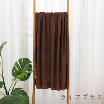 菱格紋深色毛巾被-24兩-120x210cm-咖啡色-1條入