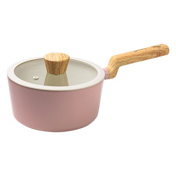 Surlasang IH五層陶瓷塗層牛奶鍋 韓國製  粉色  1個  18cm