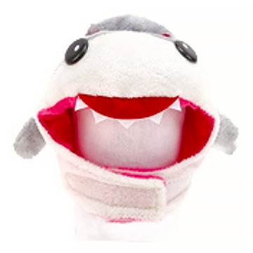 寵物扮裝頭套 - M 重量約27g  脖圍30~35 x 12cm  鯊魚  1個