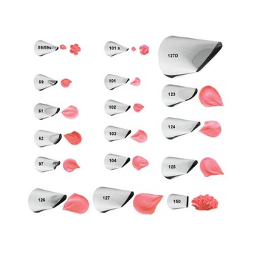 wilton進口惠爾通裱花瓣玫瑰奧斯汀花嘴奶油蛋糕裱花104/97/81/59