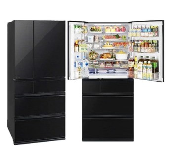 【MITSUBISHI 三菱】MR-WX71C-B-C1 705L 日製玻璃鏡面變頻六門冰箱-星曜黑