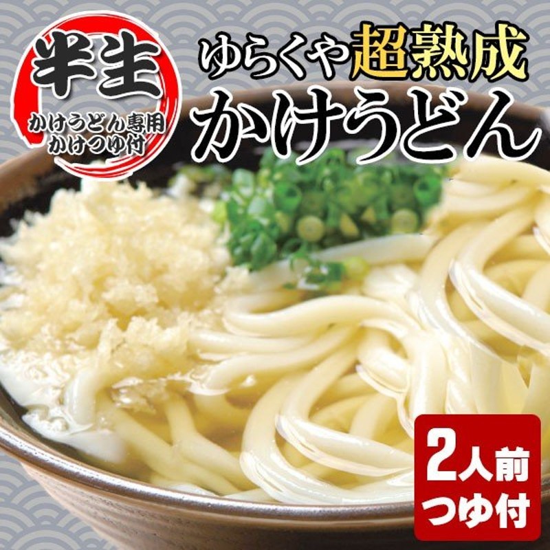 讃岐うどん 半生 2人前 かけうどん つゆ付 ご自宅 在宅 通販 LINEポイント最大0.5%GET | LINEショッピング