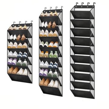 新款門后收納掛袋壁掛式儲物袋PVC防水防塵多功能鞋子包包收納袋