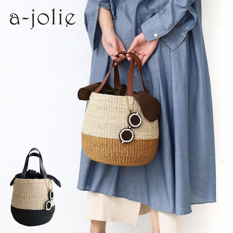 楽天市場】a-jolie アジョリーSI-2102 かごバッグ ニコチャン