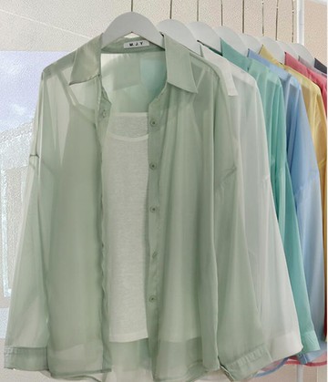 防曬上衣女夏季 外搭開衫寬松薄款外套 女士襯衫設計感小眾白色襯衣【不二雜貨】