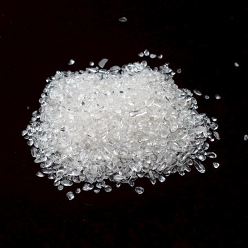 如鴻水晶碎石白水晶碎石擺件小顆粒美甲水晶石花盆裝飾貼畫點綴