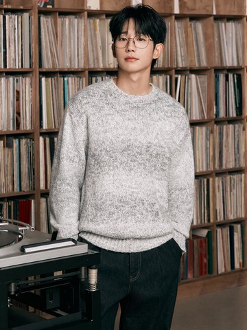 [COUTURE] Wool-Blended Gradation Oversized
