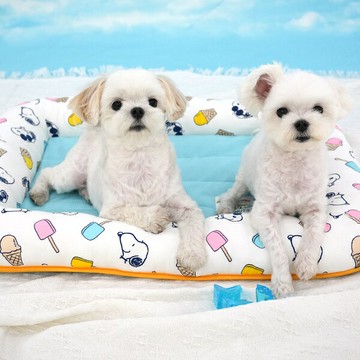 【PEANUTS】史努比繽紛冰棒寵物涼感睡墊 (寵物睡墊 寵物床)