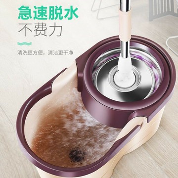 家用拖把旋轉拖把桶甩干脫水拖布桶懶人免手洗拖地拖把神器一拖凈