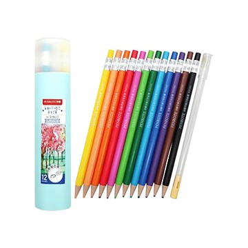 筆樂PENROTE自動可換芯色鉛筆/PG0390/12色/盒